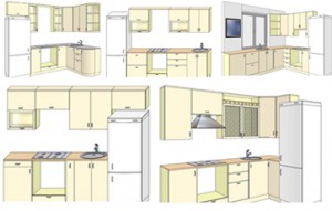 Расстановка мебели в малогабаритной кухне